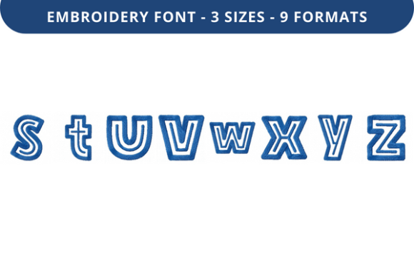 Bulky in Line Font S to Z