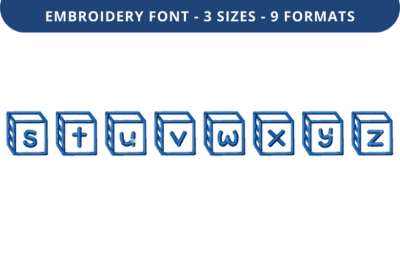 Corner Block Font S to Z