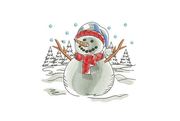 Cozy Snowman Classic Christmas