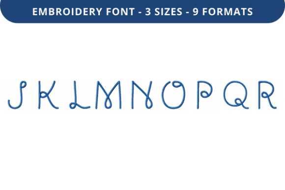Dear Doily Font Uppercase J to R