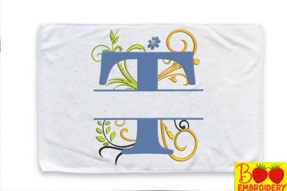 Floral Letter T