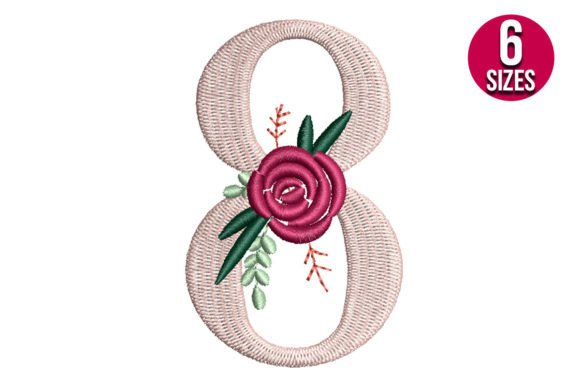 Floral Number 8