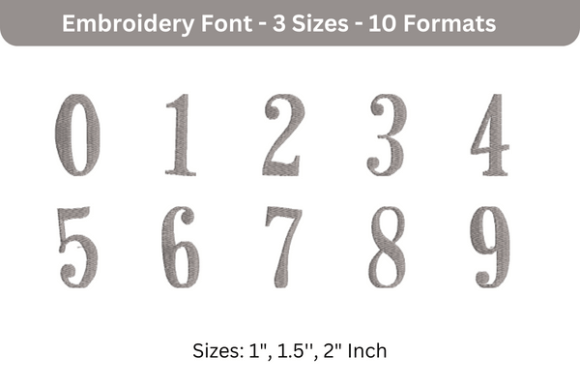 H1: Horse Hand Font 0 to 9