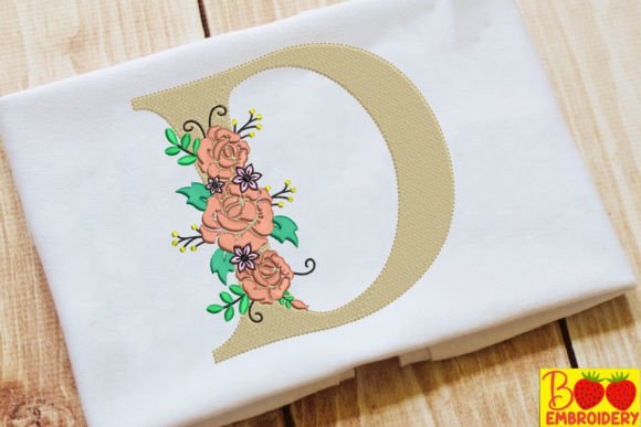 Letter D and Flower
