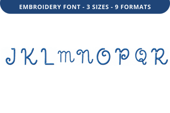 Lucid Dreamer Font Uppercase J to R