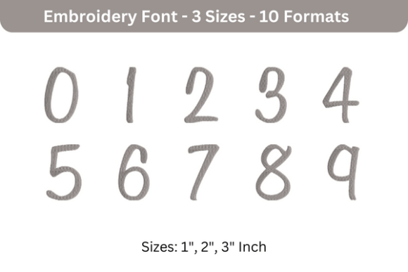 Sweet Bee Font 0 to 9