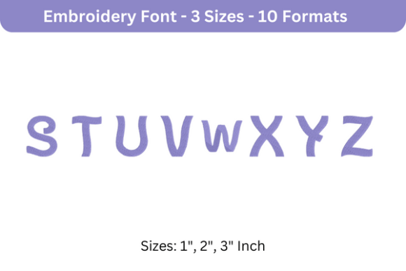 Wavie Font S to Z